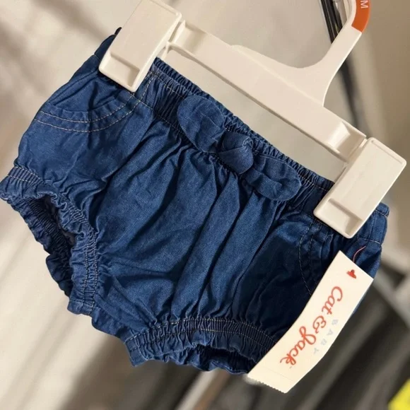 2Pcs Cat & Jack Denim Skirt & Baby Bloomer Size 6/9 Months NWT - Picture 6 of 9